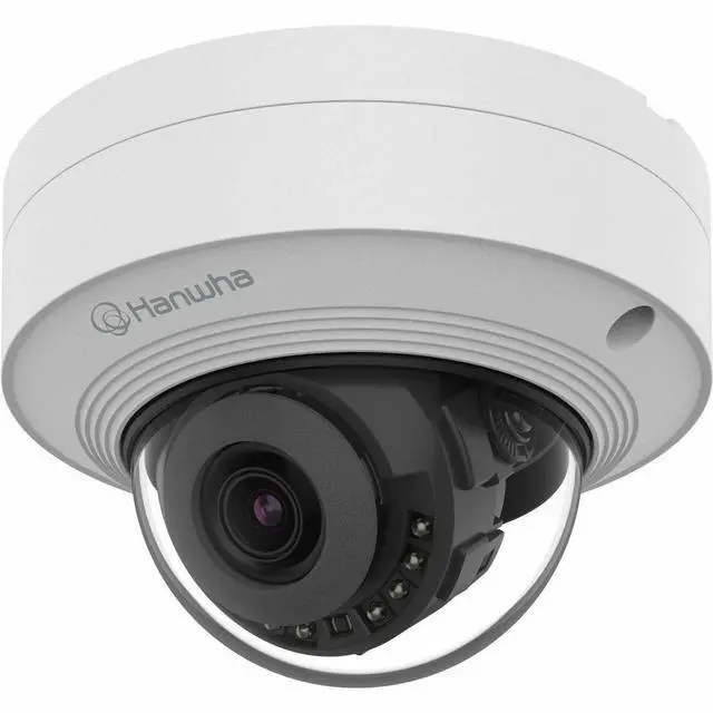 Alt view image 3 of 4 - Hanwha QNV-C8011R 5 Megapixel Network Camera - Color - Dome - White - 65.62 ft Infrared Night Vision - H.265, H.265M, H.265H, H.264, H.264M, H.264H, MJPEG - 2592 x 1944 - 3 mm Fixed Lens - 30 fps - CM
