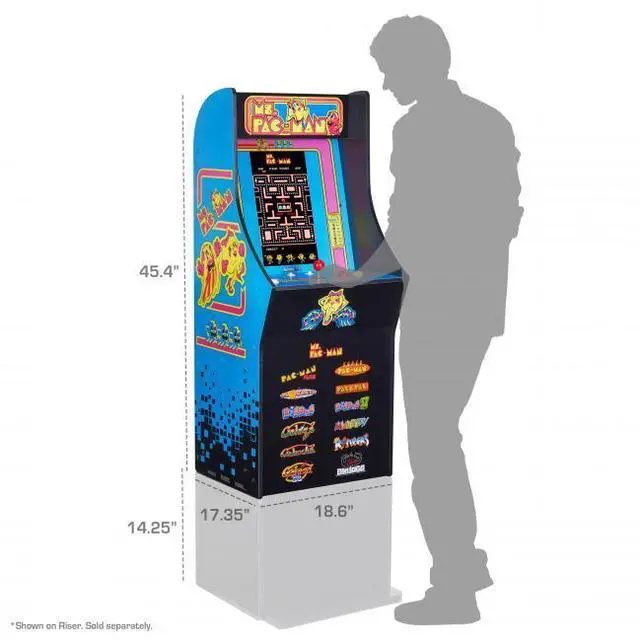 Alt view image 3 of 6 - Arcade1up Ms. PAC-MAN Classic SE Arcade Game - WiFi Leaderboards to challenge the world! - 13 Classic Video Games - 15.6? IPS Color Monitor - Dual Speakers for crisp arcade sound