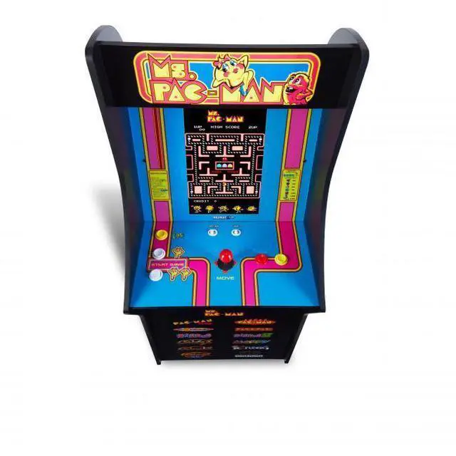 Alt view image 6 of 6 - Arcade1up Ms. PAC-MAN Classic SE Arcade Game - WiFi Leaderboards to challenge the world! - 13 Classic Video Games - 15.6? IPS Color Monitor - Dual Speakers for crisp arcade sound
