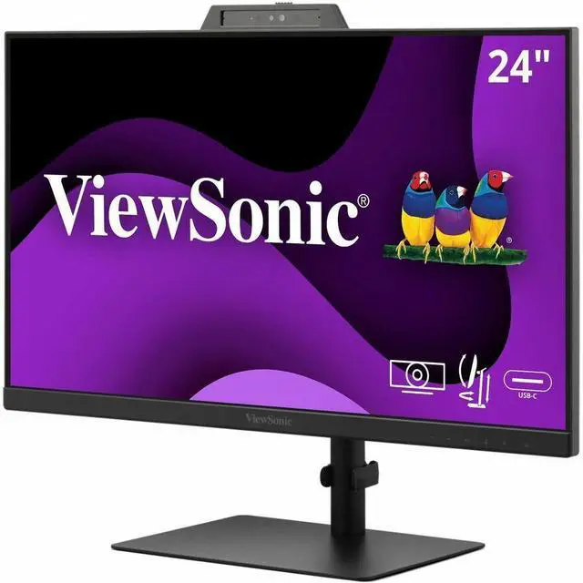 Alt view image 19 of 19 - ViewSonic VG2441V 23.8" 16:9 Full HD 120Hz Video Conferencing USB-C IPS LED Monitor
