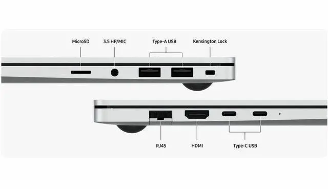 Alt view image 5 of 7 - Samsung Galaxy Book5 NP754XHD-KB2US 15.6" Notebook - Full HD - Intel Core Ultra 5 255U - 16 GB - 256 GB SSD - Silver - Intel Chip - 1920 x 1080 - In-plane Switching (IPS) Technology - 19 Hours Ba