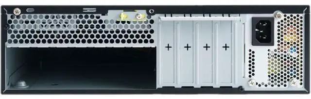 Alt view image 6 of 7 - In Win Computer Case - Desktop - Black - 300 W - Power Supply Installed - Micro ATX Motherboard Supported
