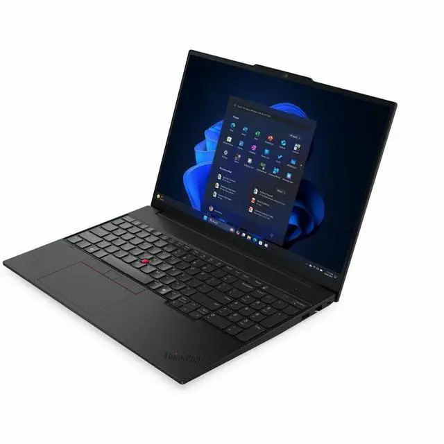 Alt view image 3 of 8 - Lenovo ThinkPad E16 Gen 3 21TF0027US 16" Notebook - WUXGA - Intel Core 7 240H - 16 GB - 512 GB SSD - English Keyboard - Black - Intel Chip - 1920 x 1200 - Windows 11 Pro - Intel - In-plane Switch