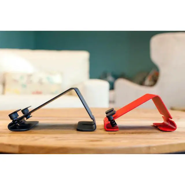 Alt view image 2 of 5 - Heckler Design @Rest - Universal Tablet Stand - 3.2" Height x 4.8" Width x 6.5" Depth - Steel - Gray, Black - Sturdy