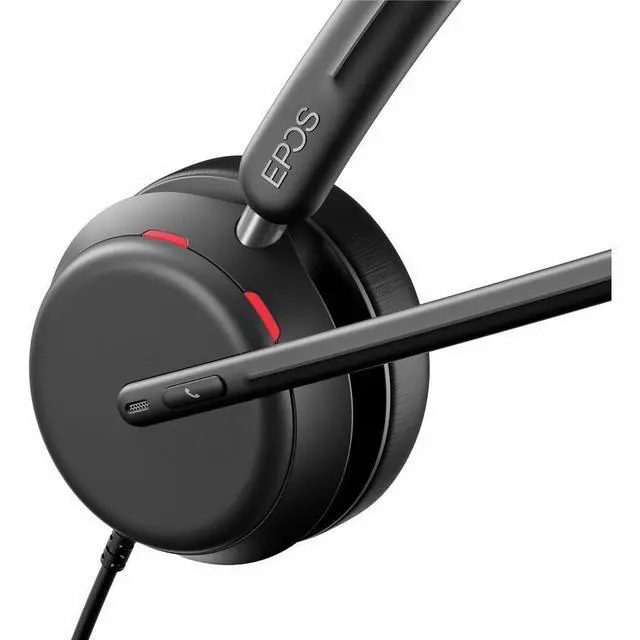 Alt view image 3 of 7 - EPOS IMPACT 860 Headset - Microsoft Teams Certification - Stereo - USB Type C - Wired - On-ear, Over-the-head - Binaural - Supra-aural - Noise Canceling