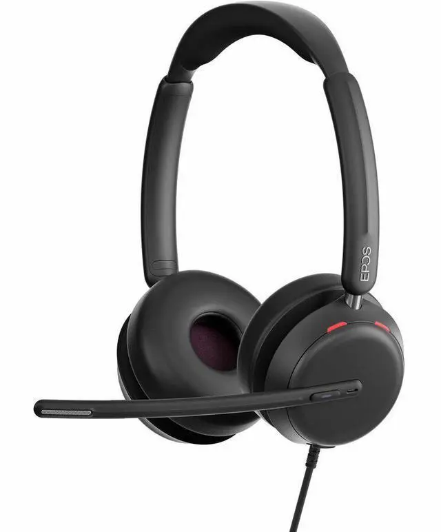 Alt view image 4 of 7 - EPOS IMPACT 860T Headset - Microsoft Teams Certification - Stereo - USB Type C - Wired - On-ear, Over-the-head - Binaural - Supra-aural - Noise Canceling