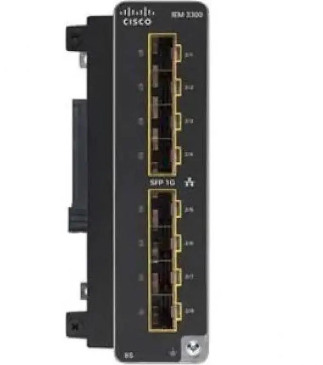 Alt view image 2 of 2 - Cisco Catalyst IE3300 with 8 GE SFP Ports Expansion Module - For Data Networking, Optical NetworkOptical FiberGigabit Ethernet - 1000Base-X - 8x Expansion Slots - SFP (mini-GBIC)   IEM-3300-8S=