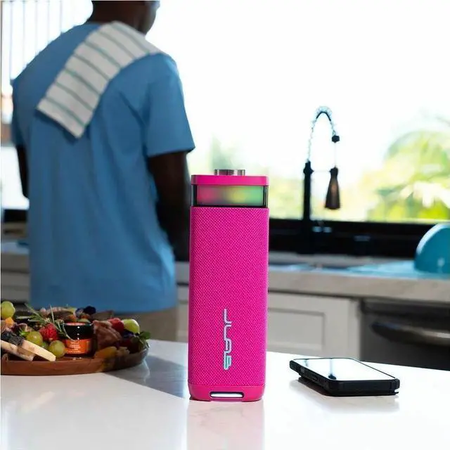 Alt view image 9 of 14 - JLab JBuds Party Portable Bluetooth Speaker System - 30 W RMS - Pink - 60 Hz to 20 kHz - Battery Rechargeable