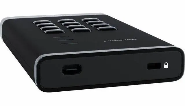Alt view image 2 of 6 - iStorage diskAshur3 5 TB Portable Hard Drive | Black | Incorporated Common Criteria EAL 5+ | PIN protected | AES 256-bit Full Disk Hardware Encryption | Dust/Water Resistant | TAA Compliant - Printer,