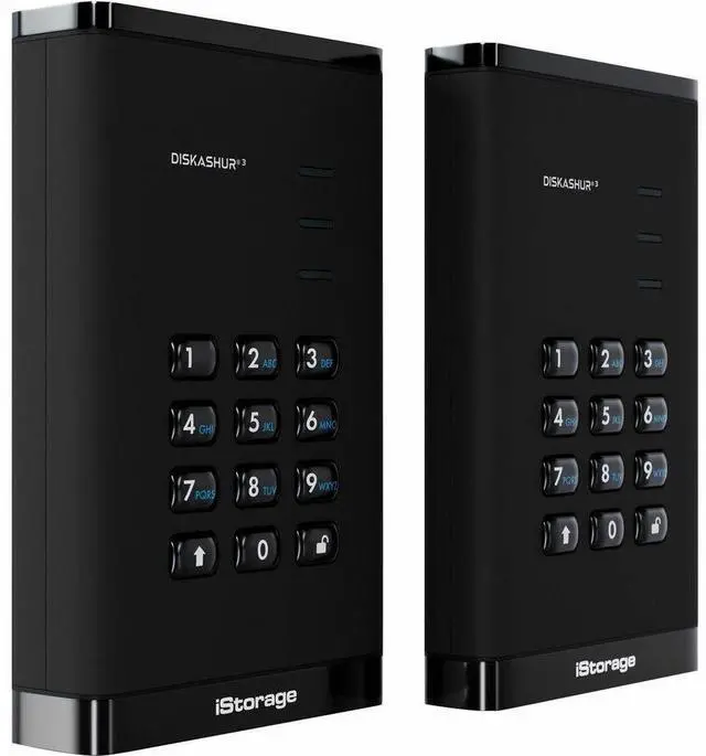 Alt view image 6 of 6 - iStorage diskAshur3 5 TB Portable Hard Drive | Black | Incorporated Common Criteria EAL 5+ | PIN protected | AES 256-bit Full Disk Hardware Encryption | Dust/Water Resistant | TAA Compliant - Printer,