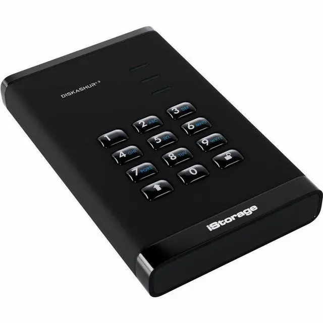 Alt view image 5 of 6 - iStorage diskAshur3 5 TB Portable Hard Drive | Black | Incorporated Common Criteria EAL 5+ | PIN protected | AES 256-bit Full Disk Hardware Encryption | Dust/Water Resistant | TAA Compliant - Printer,