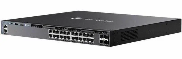 Alt view image 4 of 8 - TP-Link Omada 24-Port Gigabit Stackable L3 Managed Switch with 4 10G Slots
