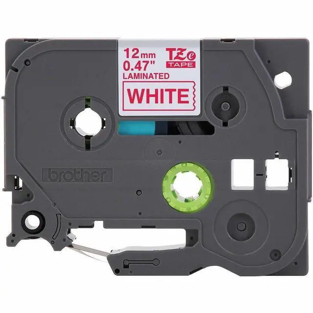 Alt view image 10 of 10 - Brother Genuine P-Touch TZe Red Print on White Label Tape (TZe232), Laminated,1/2in x 26.2ft (12mm x 8m)