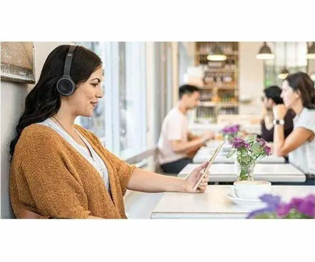 Alt view image 7 of 8 - Cisco 730 Wireless Dual On-ear Headset+Stand USB-A Bundle Carbon