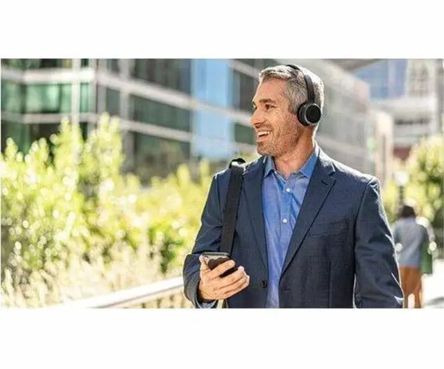 Alt view image 6 of 8 - Cisco 730 Wireless Dual On-ear Headset+Stand USB-A Bundle Carbon