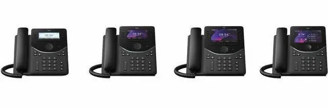 Alt view image 4 of 4 - Cisco 9841 IP Phone - Corded, 4 x Total Line - VoIP - 3.5" LCD - 2 x Network (RJ-45) - PoE Ports