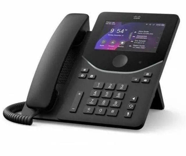 Alt view image 2 of 4 - Cisco DP-9871 IP Phone, VoIP - 5" LCD - IEEE 802.11a/b/g/n/ac - 2 x Network (RJ-45) - PoE Ports