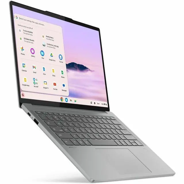 Alt view image 2 of 7 - Lenovo Chrome 14M9610 83MW000EUS 14" Touchscreen Chromebook - Octa-core (ARM Cortex X925 + Cortex X4) - 16 GB - 256 GB Flash Memory - ChromeOS - Webcam - IEEE 802.11be Wireless LAN Standard