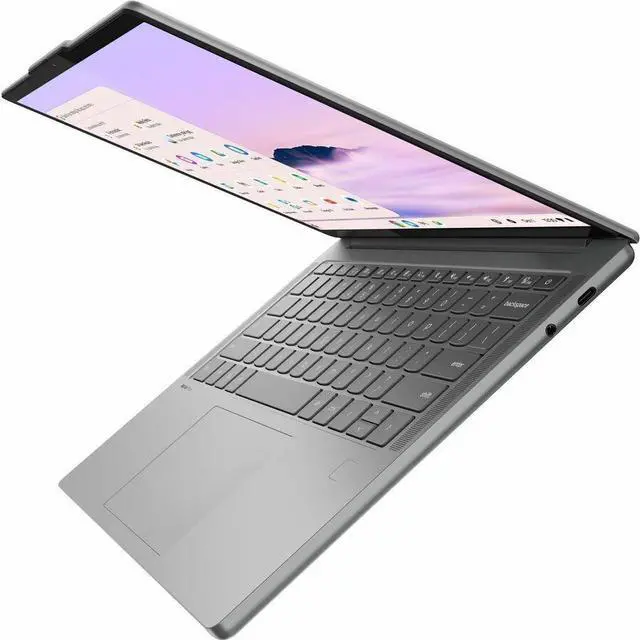 Alt view image 5 of 7 - Lenovo Chrome 14M9610 83MW000EUS 14" Touchscreen Chromebook - Octa-core (ARM Cortex X925 + Cortex X4) - 16 GB - 256 GB Flash Memory - ChromeOS - Webcam - IEEE 802.11be Wireless LAN Standard