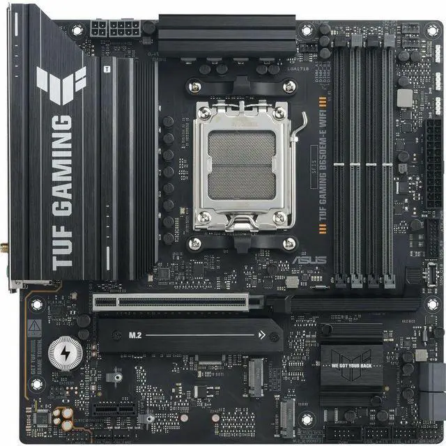Alt view image 4 of 8 - ASUS TUF GAMING B650EM-E WIFI AMD B650 Micro-ATX Motherboard, 8+2+1 80A DrMOS Power Stages, DDR5, PCIe 5.0, Three M.2 Slots, WiFi 6, Realtek 2.5Gb Ethernet, DisplayPort, HDMI, Rear USB 10Gbps Type-C and Front USB 5Gbps Type-C Support