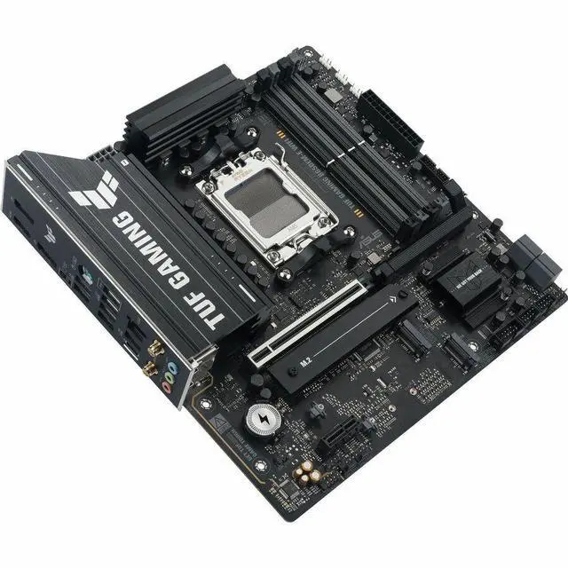 Alt view image 7 of 8 - ASUS TUF GAMING B650EM-E WIFI AMD B650 Micro-ATX Motherboard, 8+2+1 80A DrMOS Power Stages, DDR5, PCIe 5.0, Three M.2 Slots, WiFi 6, Realtek 2.5Gb Ethernet, DisplayPort, HDMI, Rear USB 10Gbps Type-C and Front USB 5Gbps Type-C Support