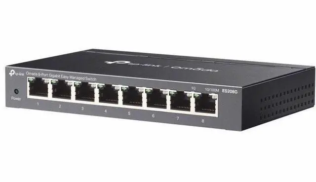Alt view image 4 of 8 - TP-Link Omada 8-Port Gigabit Easy Managed Switch - 8 Ports - Manageable - Gigabit Ethernet - 10/100/1000Base-T - 2.70 W Power Consumption - Twisted Pair - Desktop, Wall Mountable
