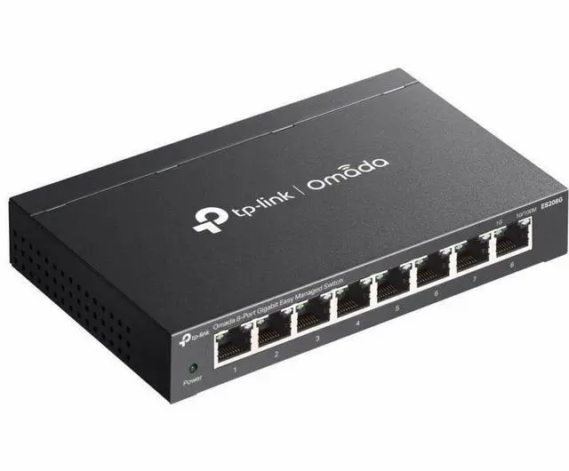Alt view image 6 of 8 - TP-Link Omada 8-Port Gigabit Easy Managed Switch - 8 Ports - Manageable - Gigabit Ethernet - 10/100/1000Base-T - 2.70 W Power Consumption - Twisted Pair - Desktop, Wall Mountable