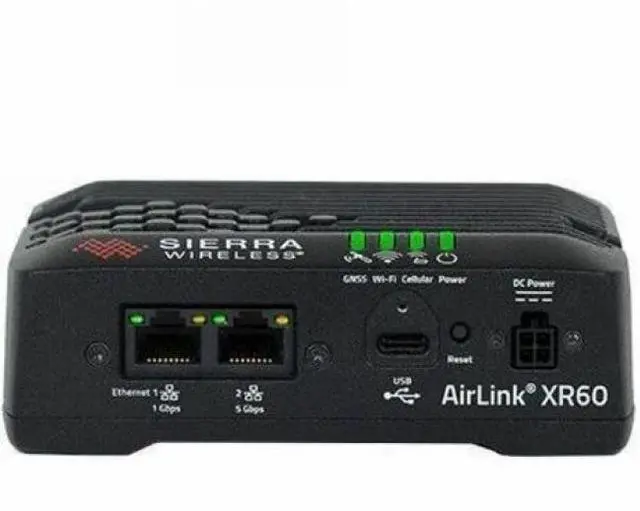 Alt view image 5 of 5 - Sierra Wireless AirLink XR60 2 SIM Cellular, Ethernet Modem/Wireless Router - 5G - LTE, HSPA+ - 150 MB/s Wireless Speed - USB - Gigabit Ethernet - VPN Supported - DIN Rail Mountable