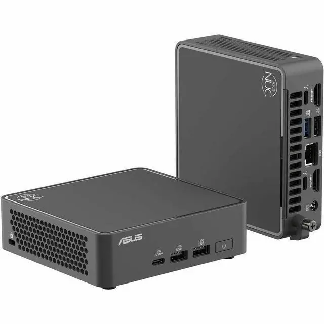 Alt view image 4 of 13 - Asus NUC 15 Pro RNUC15CRKC5063CU Desktop Computer - Intel Core 5 210H - 16 GB - 512 GB SSD - Mini PC - Black - Intel Chip - Windows 11 Pro - Intel DDR5 SDRAM - IEEE 802.11be - 120 W