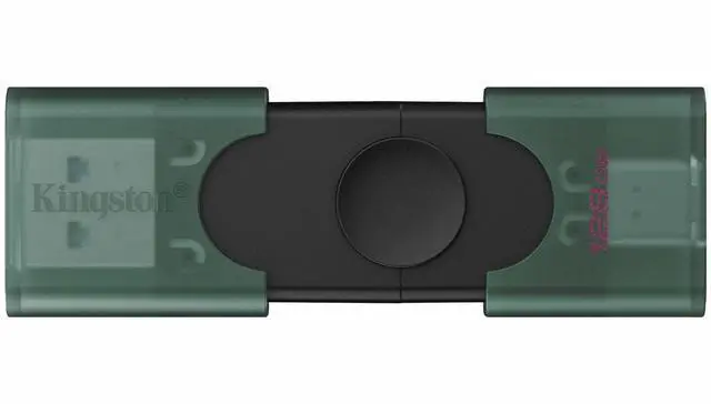 Alt view image 5 of 5 - Kingston DataTraveler Duo 128GB USB 3.2 (Type A + Type C) Gen 1 On-The-Go Flash Drive - 128 GB - USB 3.2 (Gen 1) Type A, USB 3.2 (Gen 1) Type C