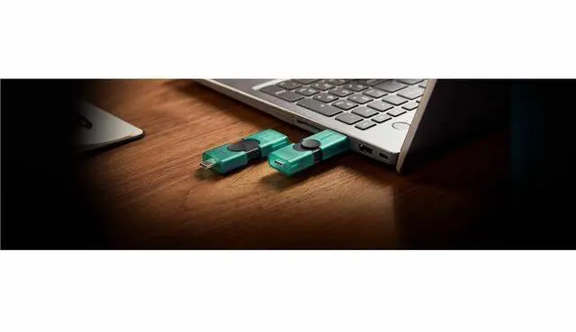 Alt view image 4 of 5 - Kingston DataTraveler Duo 128GB USB 3.2 (Type A + Type C) Gen 1 On-The-Go Flash Drive - 128 GB - USB 3.2 (Gen 1) Type A, USB 3.2 (Gen 1) Type C