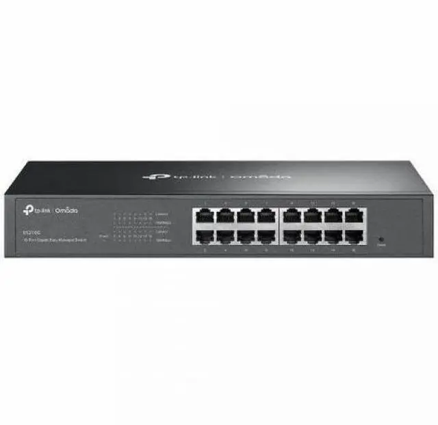 Main image of TP-Link Omada 16-Port Gigabit Easy Managed Switch - 16 Ports - Manageable - Gigabit Ethernet - 10/100/1000Base-T - 2 Layer Supported - 8.40 W Power Consumption - Twisted Pair - 1U - Desktop, Rack-moun