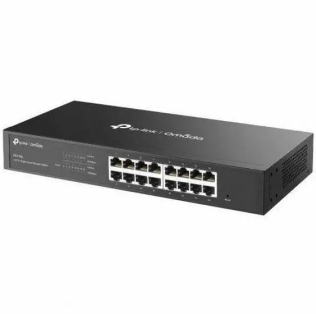 Alt view image 2 of 5 - TP-Link Omada 16-Port Gigabit Easy Managed Switch - 16 Ports - Manageable - Gigabit Ethernet - 10/100/1000Base-T - 2 Layer Supported - 8.40 W Power Consumption - Twisted Pair - 1U - Desktop, Rack-moun