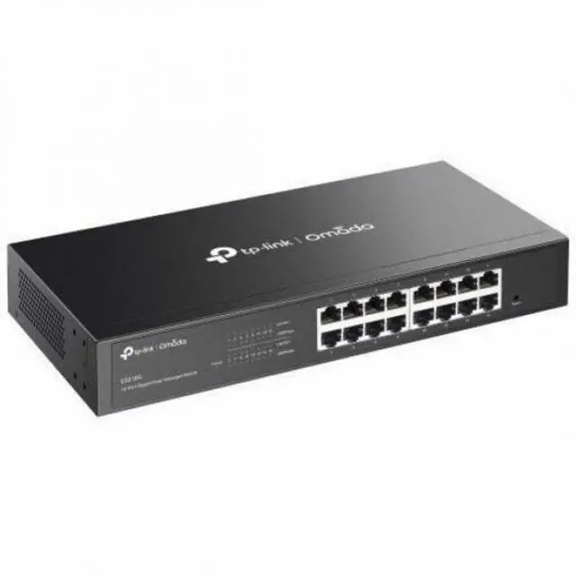 Alt view image 4 of 5 - TP-Link Omada 16-Port Gigabit Easy Managed Switch - 16 Ports - Manageable - Gigabit Ethernet - 10/100/1000Base-T - 2 Layer Supported - 8.40 W Power Consumption - Twisted Pair - 1U - Desktop, Rack-moun