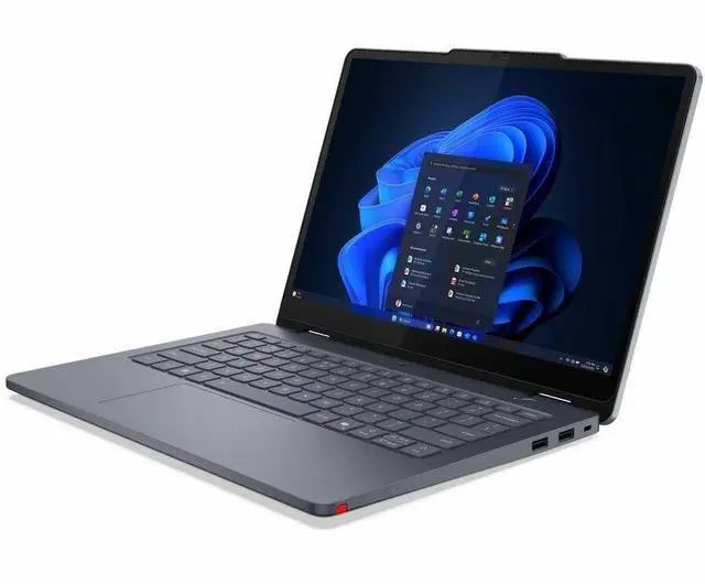 Alt view image 5 of 8 - Lenovo 13w Gen 3 83M9000DUS 13.3" Touchscreen Convertible 2 in 1 Notebook - WUXGA - 60 Hz - Intel Core 3 1st Gen 100U - 8 GB - 256 GB SSD - English Keyboard - Luna Gray - Intel Chip - 1920 x 1200