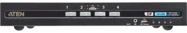Alt view image 4 of 5 - ATEN 4-Port USB DisplayPort Secure KVM Switch with CAC CS1184DP4C
