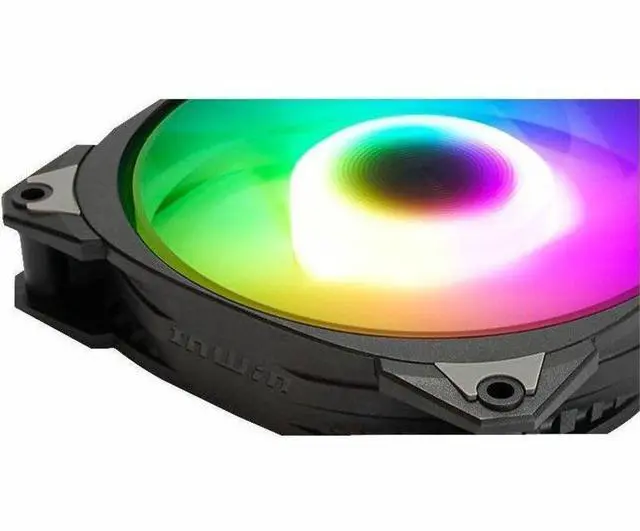 Alt view image 2 of 8 - In Win MR24 Cooling Fan/Water Block/Pump - 4.72" Maximum Fan Diameter - 2 x Fan(s) - 60.10 CFM Maximum Airflow - 2200 rpm - Liquid Cooler Cooler - Long Life Sleeve Bearing - 4-Pin (12V, PWM), 3-P