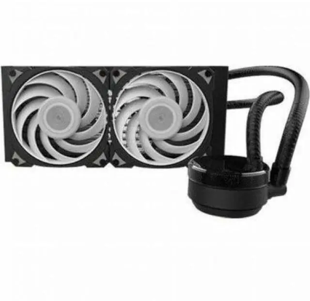 Alt view image 3 of 8 - In Win MR24 Cooling Fan/Water Block/Pump - 4.72" Maximum Fan Diameter - 2 x Fan(s) - 60.10 CFM Maximum Airflow - 2200 rpm - Liquid Cooler Cooler - Long Life Sleeve Bearing - 4-Pin (12V, PWM), 3-P