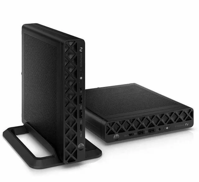 Alt view image 5 of 15 - HP EliteDesk 8 G1a Desktop Computer - AMD Ryzen AI 5 PRO 340 - 16 GB - 512 GB SSD - Mini PC - Jack Black - AMD Chip - Windows 11 Pro - AMD Radeon 840M Graphics DDR5 SDRAM - English Keyboard - IEEE 802