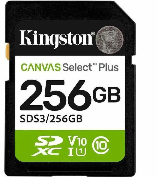 Alt view image 3 of 5 - Kingston SD Canvas Select Plus 150MB/s Memory Card 256GB