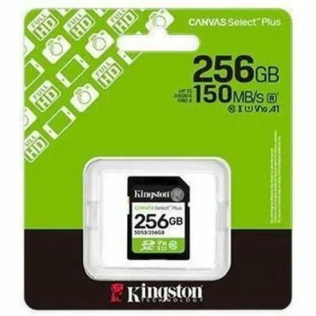 Alt view image 4 of 5 - Kingston SD Canvas Select Plus 150MB/s Memory Card 256GB