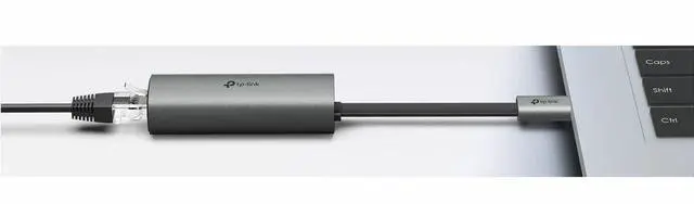 Alt view image 3 of 14 - TP-Link UE302C USB Type-C to 2.5 Gigabit Ethernet Network Adapter - USB 3.0 Type C - 1 Port(s) - 1 - Twisted Pair - 2.5GBase-T - Portable