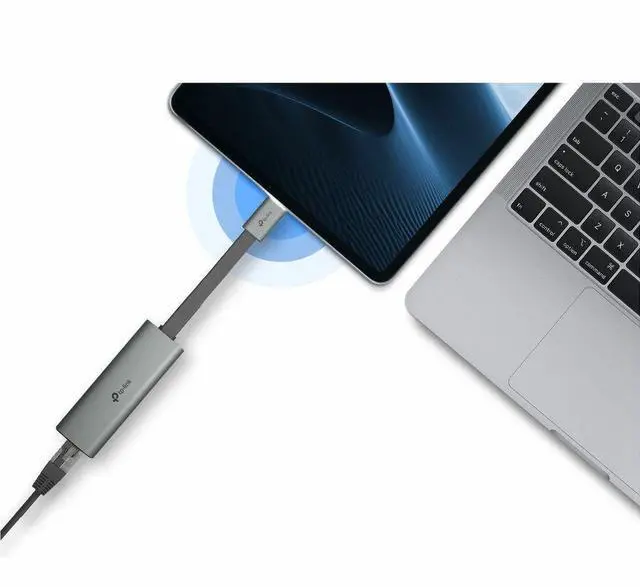Alt view image 5 of 14 - TP-Link UE302C USB Type-C to 2.5 Gigabit Ethernet Network Adapter - USB 3.0 Type C - 1 Port(s) - 1 - Twisted Pair - 2.5GBase-T - Portable
