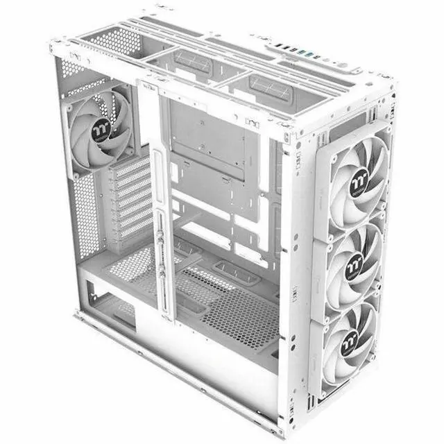 Alt view image 14 of 19 - Thermaltake AX500 Snow TG Full Tower; 4x140mm CT Fans Included; SSI-EEB/SSI-CEB/E-ATX; 420mm Radiator Support; 460mm GPU Clearance; Supports up to 5X 3.5 or 6X 2.5; Hidden Connector; CA-11D-00F6WN-00