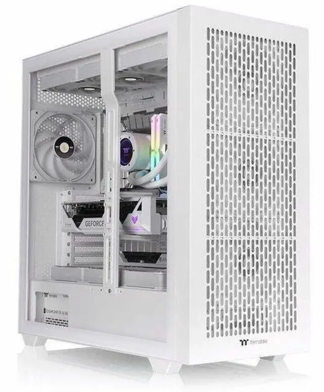 Alt view image 18 of 19 - Thermaltake AX500 Snow TG Full Tower; 4x140mm CT Fans Included; SSI-EEB/SSI-CEB/E-ATX; 420mm Radiator Support; 460mm GPU Clearance; Supports up to 5X 3.5 or 6X 2.5; Hidden Connector; CA-11D-00F6WN-00