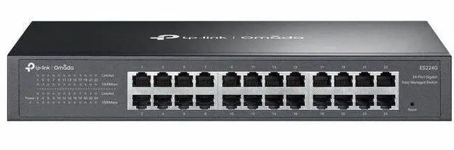 Main image of TP-Link Omada 24-Port Gigabit Easy Managed Switch - 24 Ports - Manageable - Gigabit Ethernet - 10/100/1000Base-T - 2 Layer Supported - 11.40 W Power Consumption - Twisted Pair - 1U - Desktop, Rack-mou