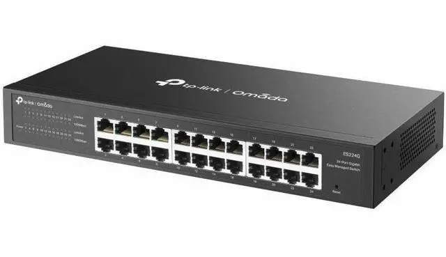 Alt view image 3 of 6 - TP-Link Omada 24-Port Gigabit Easy Managed Switch - 24 Ports - Manageable - Gigabit Ethernet - 10/100/1000Base-T - 2 Layer Supported - 11.40 W Power Consumption - Twisted Pair - 1U - Desktop, Rack-mou