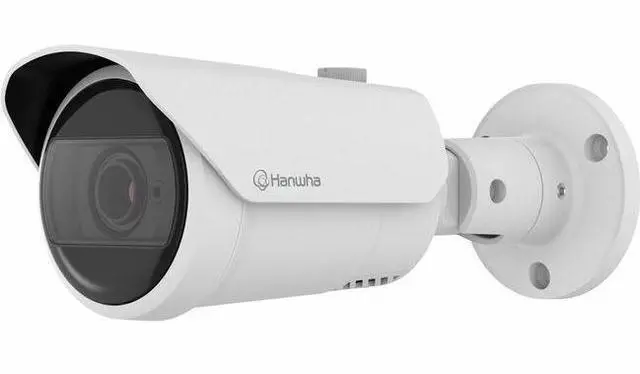 Alt view image 4 of 8 - Hanwha Techwin QNO-C9083R 8MP 4K IR WDR Auto ICR Outdoor Network H.265 PoE Bullet Camera with 3.2-10.2mm and 3.2 X Optical Zoom Motorized Varifocal Lens, Aluminum, White Color