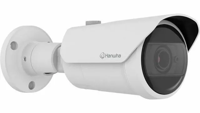 Alt view image 6 of 8 - Hanwha Techwin QNO-C9083R 8MP 4K IR WDR Auto ICR Outdoor Network H.265 PoE Bullet Camera with 3.2-10.2mm and 3.2 X Optical Zoom Motorized Varifocal Lens, Aluminum, White Color