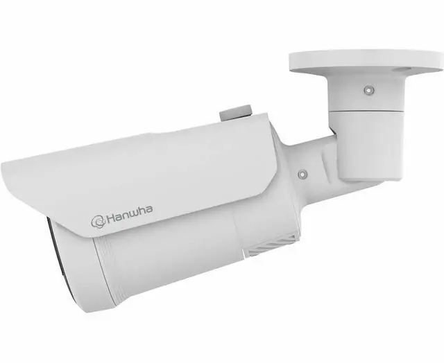 Alt view image 7 of 8 - Hanwha Techwin QNO-C9083R 8MP 4K IR WDR Auto ICR Outdoor Network H.265 PoE Bullet Camera with 3.2-10.2mm and 3.2 X Optical Zoom Motorized Varifocal Lens, Aluminum, White Color
